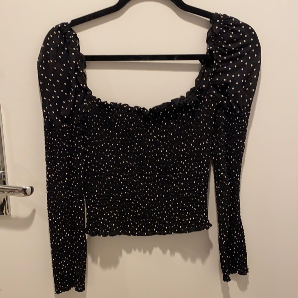 Reformation Square Neck Long Sleeved Top